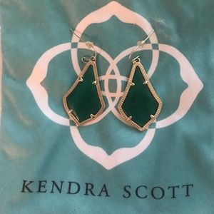 Kendra Scott Green/Gold Earrings